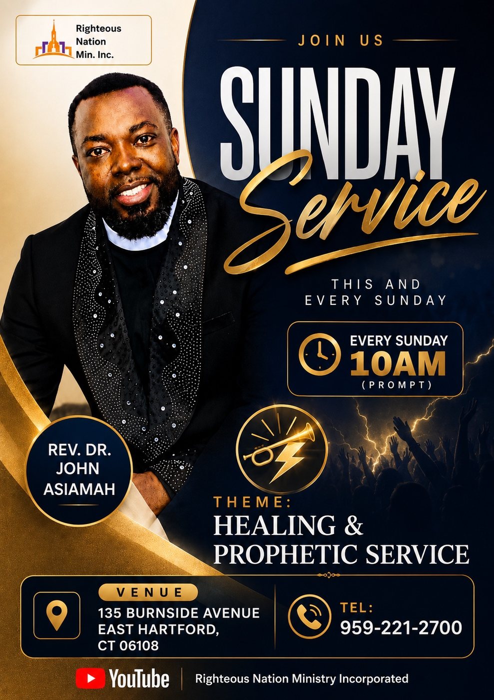 Sunday service flyer